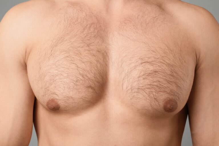hairy chest close up